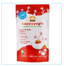 Nurture Inc. (Happy Baby), happyyogis，酸奶&水果点心，草莓，1盎司（28克）