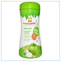 Nurture Inc. (Happy Baby), Happypuffs超级食品-苹果酥，2.1盎司（60克）