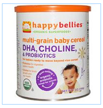 Nurture Inc. (Happy Baby), Happybellies, Multi-Grain Baby Cereal, DHA, Choline, & Pre & Probiotics, 7 oz (198 g)