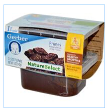 Gerber, 1st Foods, NatureSelect,有机西梅泥，2包装，每包2.5盎司（71克）