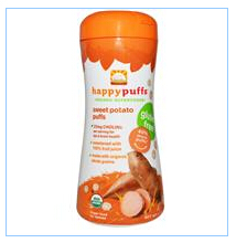 Nurture Inc. (Happy Baby), Happypuffs超级食品-番薯酥，2.1盎司（60克）