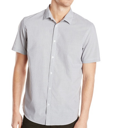 Calvin Klein 男士纯棉短袖衬衫