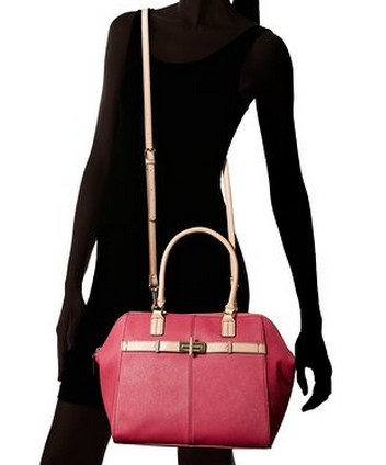 TOMMY HILFIGER Belinda Dome Satchel 女士真皮单肩包