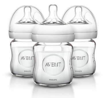 新安怡AVENT 自然原生 宽口玻璃奶瓶 240ml*3