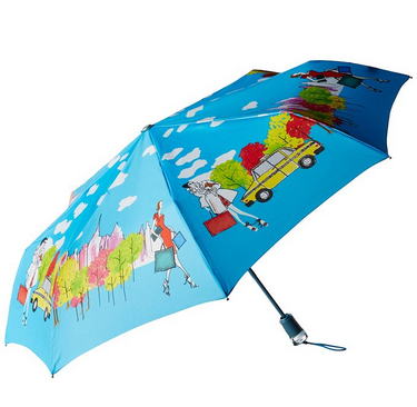 90年制伞历史 Totes最具特色城市主题系列三折自动晴雨伞