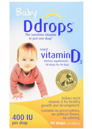Ddrops婴儿维生素D3滴剂 400IU
