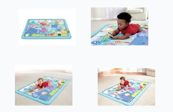 4，Fisher-Price 费雪婴儿多功能游戏毯垫 