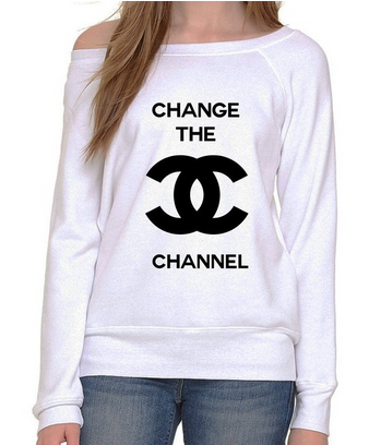 Change The Channel Wide Neck Sweatshirt 香奈儿换季卫衣