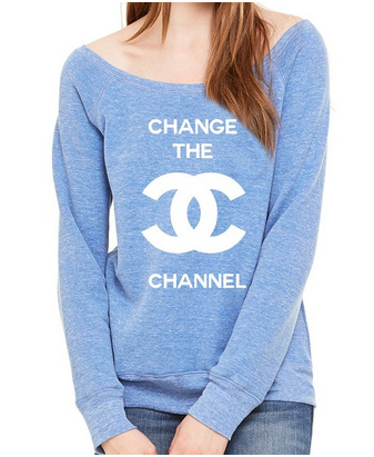 Change The Channel Wide Neck Sweatshirt 香奈儿换季卫衣