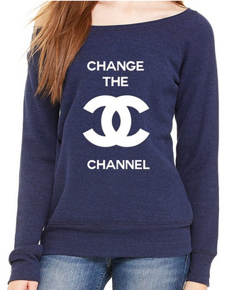 Change The Channel Wide Neck Sweatshirt 香奈儿换季卫衣