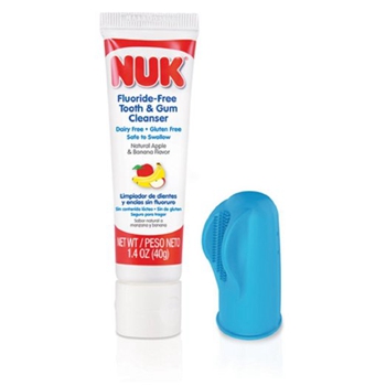 NUK婴儿指套式牙刷牙膏套装 