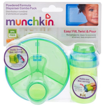 Munchkin 麦肯齐便携四格 宝宝奶粉盒/零食罐