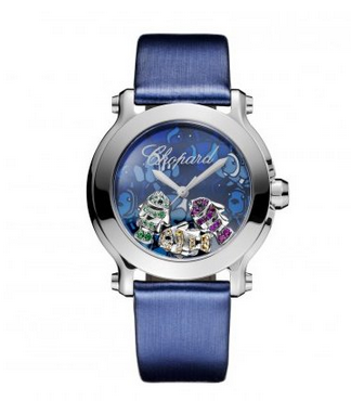 萧邦乐享运动淑女钻表Chopard Happy Sport Medium Ladies Diamond Watch