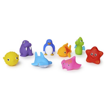 Munchkin 麦肯奇海洋动物主题宝宝洗澡玩具8件套