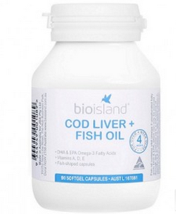 BIO ISLAND 生物岛 澳洲婴幼儿鳕鱼鱼肝油+鱼油胶囊 90粒 BIO ISLAND 生物岛 澳洲婴幼儿鳕鱼鱼肝油+鱼油胶囊 90粒