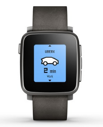 Pebble Time Steel Smartwatch 钢版智能手表