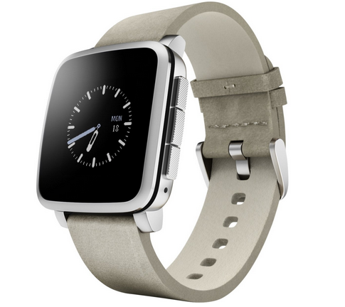 Pebble Time Steel Smartwatch 钢版智能手表