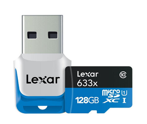  Lexar 雷克沙 633x 128GB SDXC TF高速存储卡