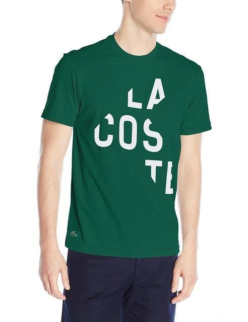 法国鳄鱼Lacoste Cut Graphic男圆领T恤