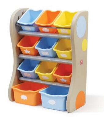 Step2 Fun Time Room Organizer Bins 儿童玩具收纳柜