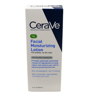 CeraVe Moisturizing PM 夜间美白保湿修复乳液