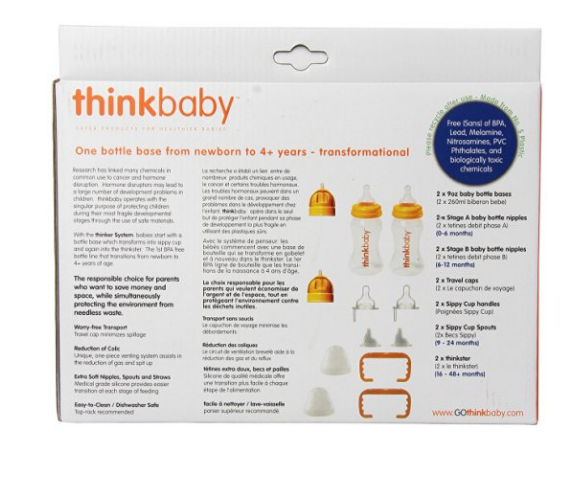 Thinkbaby 婴儿奶瓶鸭嘴杯吸管杯多合一套装