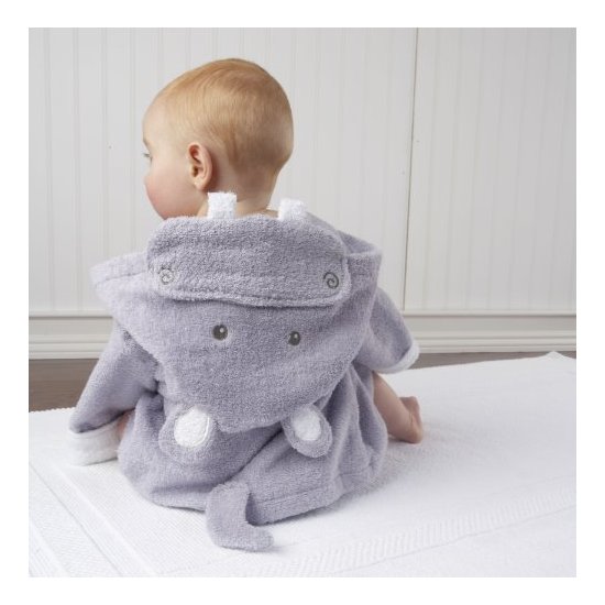 Baby Aspen Hug-alot-amus 淡紫色小河马连帽浴袍