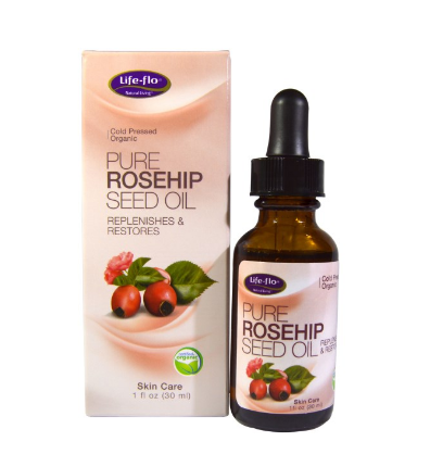 Life Flo Health, 纯玫瑰果油，肌肤护理，1盎司(30毫升)。