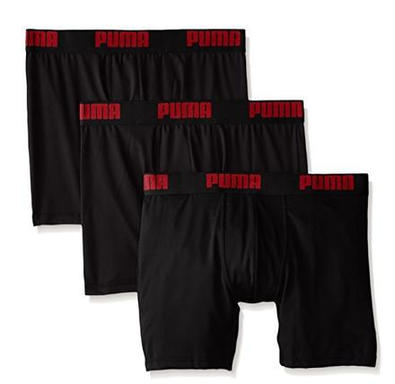 Puma Men's 3 Pack Boxer Brief 男士时尚内裤三条装