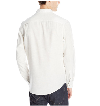 企鹅Original Penguin Slub Roll-Cuff 男士衬衫