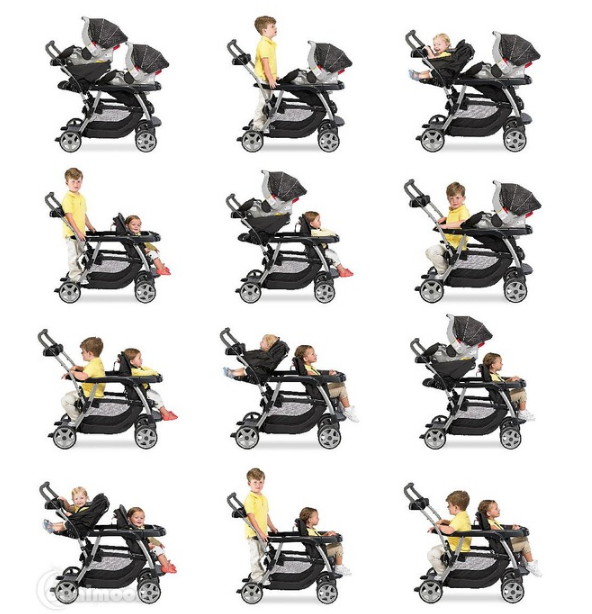 Graco 2015年款两人座多功能儿童推车