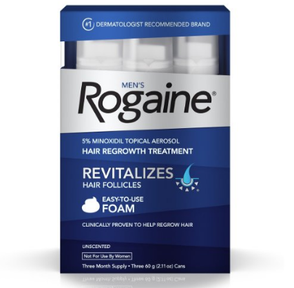 Rogaine 落健 Hair Regrowth Treatment 男用生发泡沫（60g*3支）