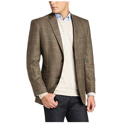 Haggar的Houndstooth Windowpane 男西装外套