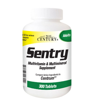 21st Century, Sentry，多种维生素及矿物质补充，成人，300 片