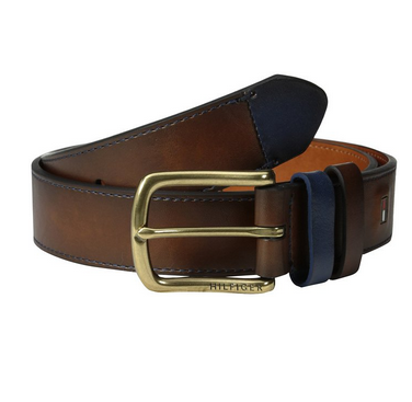 Tommy Hilfiger Men's Casual Belt with Contrast Keeper and Tip汤米希尔费格男士腰带