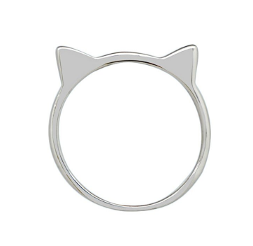 Silver Phantom Jewelry 猫耳朵设计戒指 