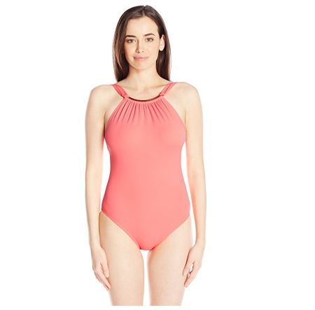 VINCE CAMUTO High Neck Maillot 女士连体泳衣