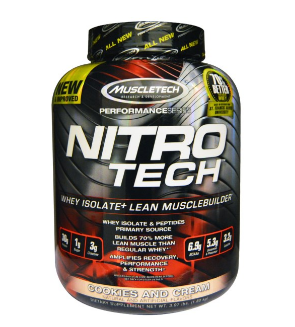 Muscletech, Nitro Tech乳清蛋白增肌粉，奶油口味