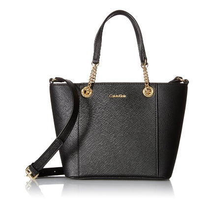 Calvin Klein Saffiano Mini 女款真皮手提包