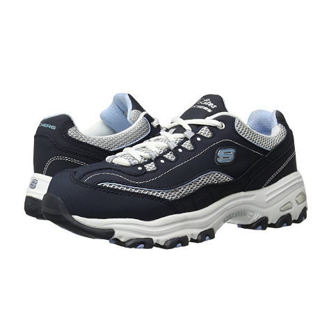 斯凯奇Skechers Sport Women's D'Lites Lace-Up Sneaker 女士时尚运动鞋