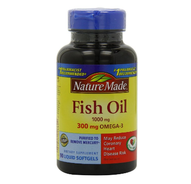 Nature Made鱼油胶囊含Omega-3，1000mg，90粒装
