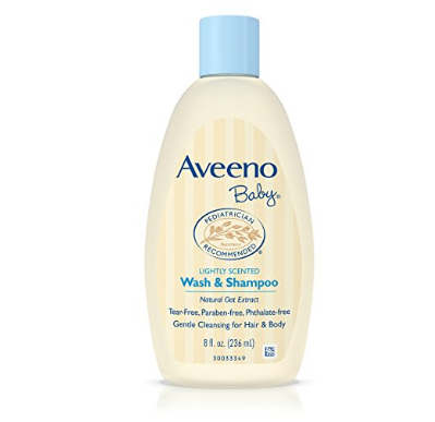 Aveeno 婴儿沐浴洗发二合一 8盎司 2瓶