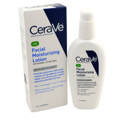CeraVe夜间保湿修复乳液(3盎司)，