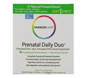 Rainbow Light 润泊莱 Prenatal and Posnatal 孕妇综合维生素+DHA胶囊组合 
