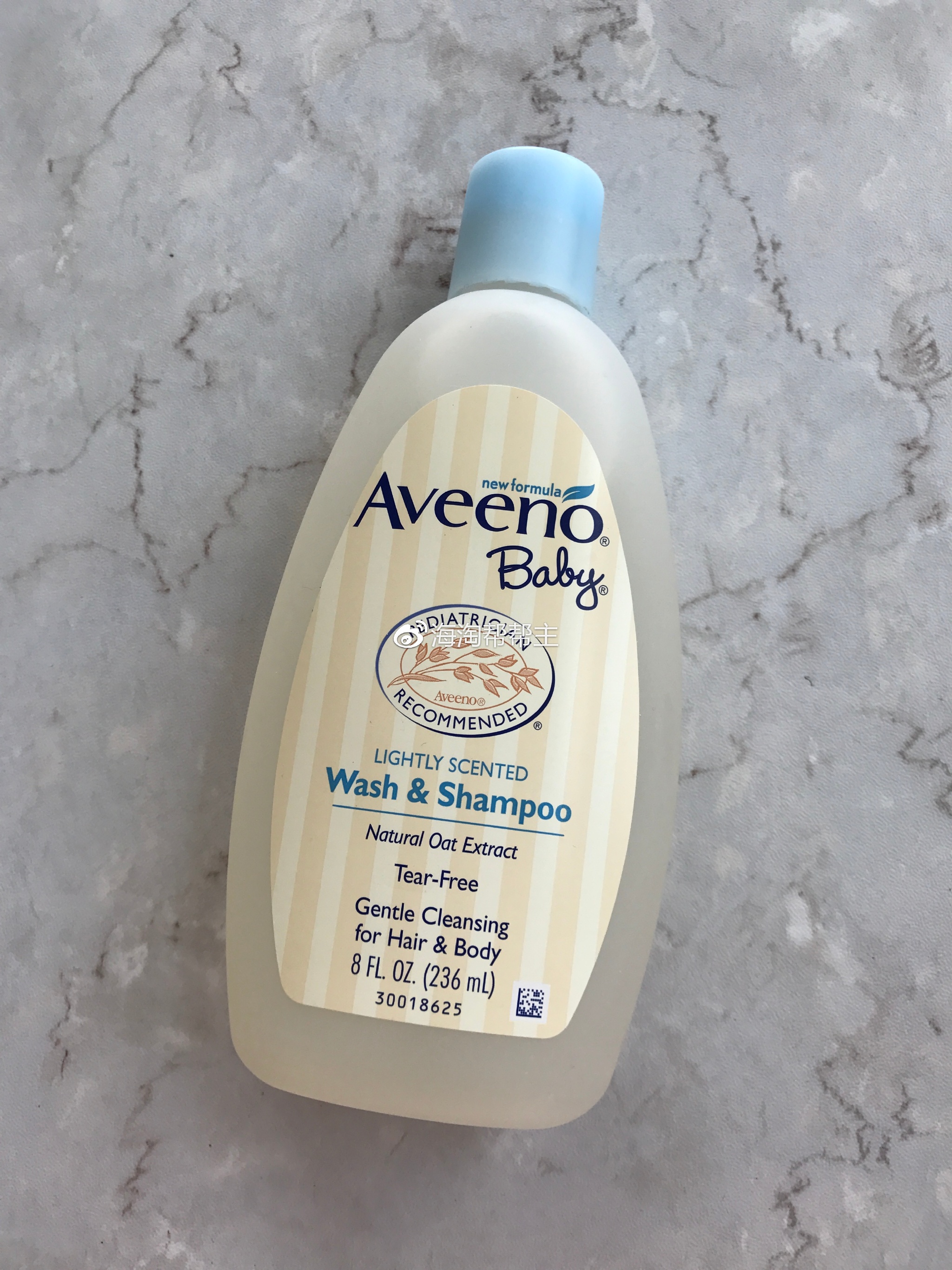 Aveeno, 婴儿，沐浴露及洗发水，淡香，18液量盎司（532毫升）