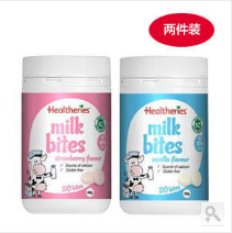 Healtheries 贺寿利 儿童零食高钙干吃牛奶片