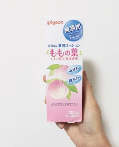 pigeon 贝亲 桃子叶爽身水 200ml