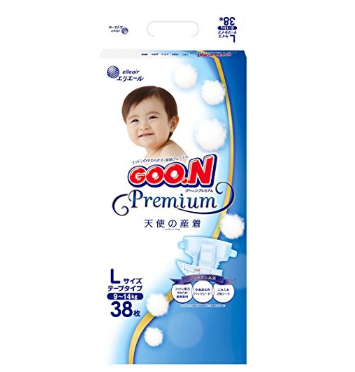 GOO.N 大王 天使系列 婴儿纸尿裤 L38片