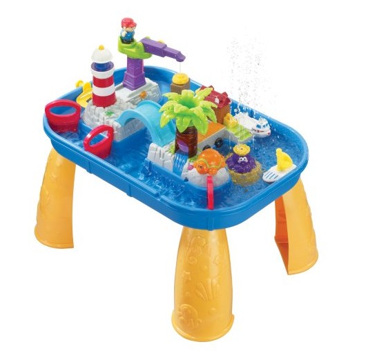 宝宝桌面音乐喷泉船玩具桌套装
