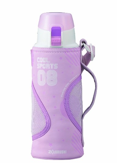 象印 SD-AB08-PA 时尚粉色不锈钢运动水壶/保温杯